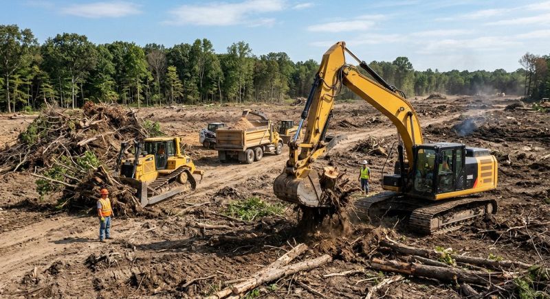 Construction Site Land Clearing in Salt Lake City, UT